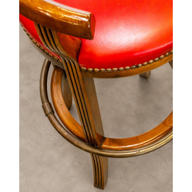Wood Bar Set from Roche Bobois, 1980s, Set of 4 For Sale - Image 7 of 11