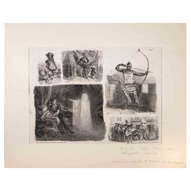 Denis Auguste Marie Raffet, The Military Portrait, Original Lithograph, 1829 For Sale