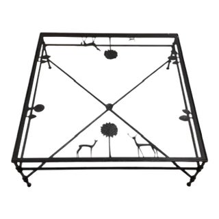 1990s Carole Gratale Giacometti Elements Inspired Coffee Table For Sale