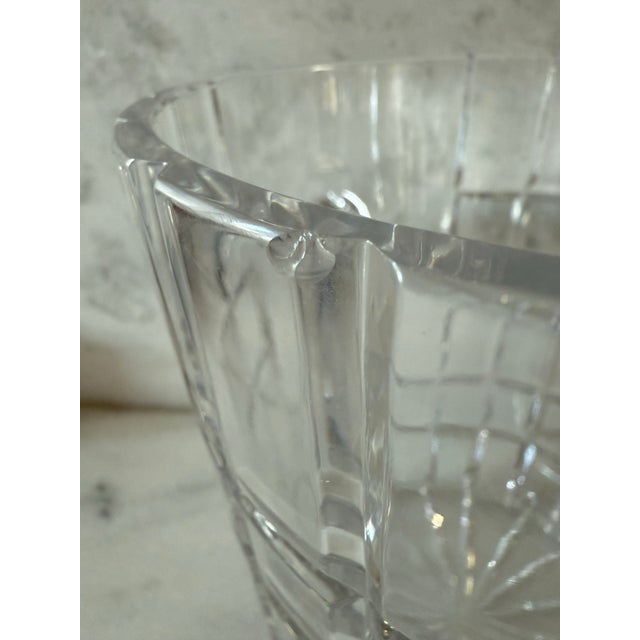 Vintage French Cut Crystal Wine Cooler or Champagne Bucket For Sale - Image 11 of 12