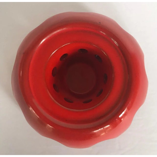 Vintage Frankoma Pottery Warming Base / Chafing Dish Base, with no cracks or chips. Pictured up side down in...