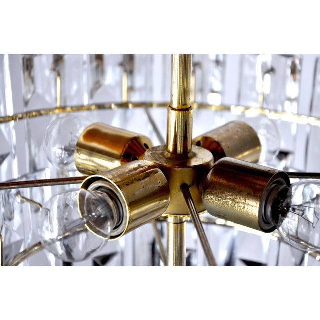 Gold German Chandelier from Kinkeldey, 1970s For Sale - Image 8 of 9