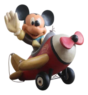 Mickey Mouse in Airplane, 1980s