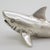Vintage Italian Handmade Genuine Silver Large Shark Figurine Sculpture, Made in Tuscany (Arezzo) For Sale - Image 4 of 10