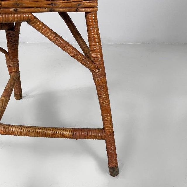 Italian Mid-Century Modern Chairs in Rattan and Straw, 1960s, Set of 2 For Sale - Image 18 of 18