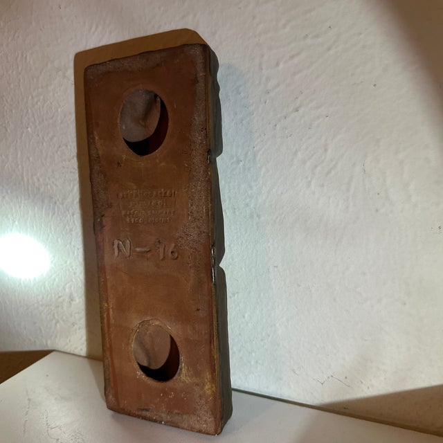 Mid-Century Modern Mid-Century Modern Helmut Schäffenacker Ceramic Wall Plaque Form N-76 Germany For Sale - Image 3 of 7