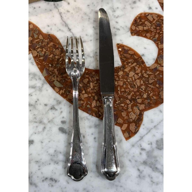 Contours Forks and Knives from Ercuis, Set of 24 For Sale - Image 10 of 11