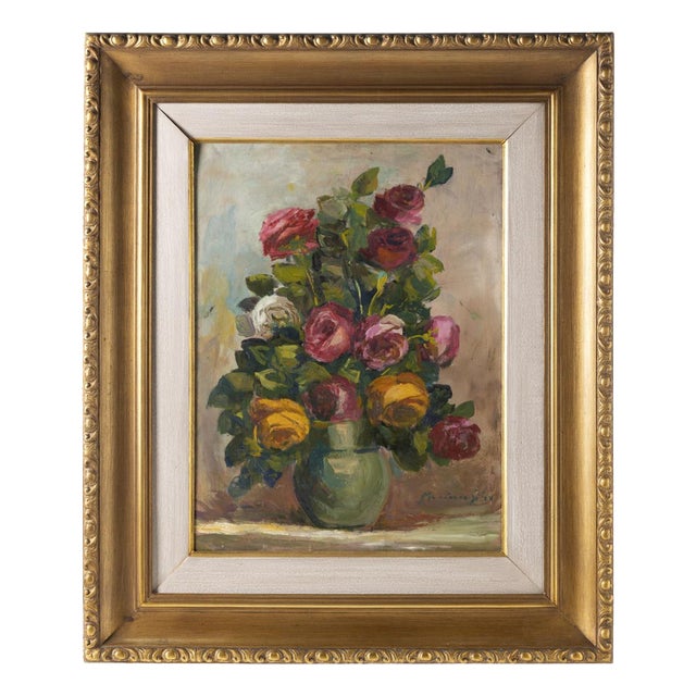 Mendes Da Silva, Still Life, 20th Century, Oil Painting For Sale
