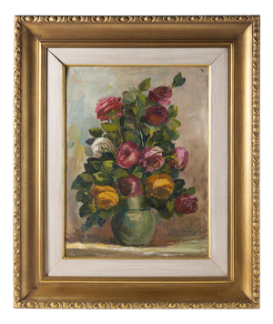 Mendes Da Silva, Still Life, 20th Century, Oil Painting