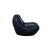 Baxter Barett Leather Armchair Blue For Sale - Image 10 of 13