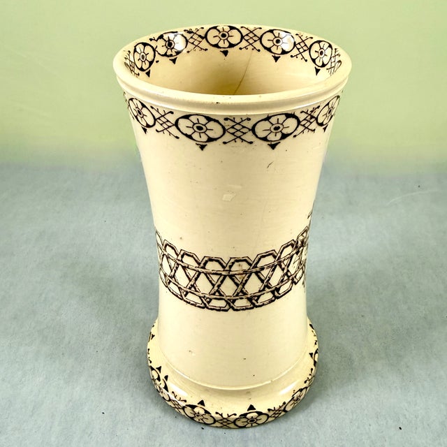 Ceramic Bridgwood & Clarke Ironstone Aesthetic ‘Orchid’ Toothbrush Holder, Circa 1860 For Sale - Image 7 of 14