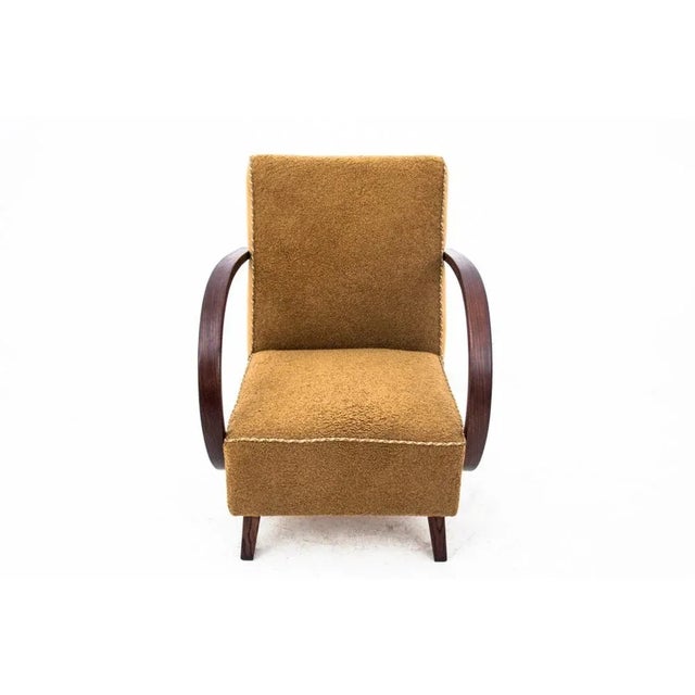 Art Deco Armchair by J. Halabala, Czech Republic, 1930s For Sale - Image 11 of 12