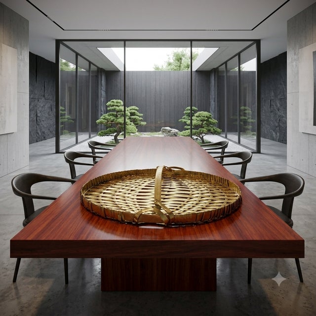 Mid-Century Modern Hollywood Regency Braided Brass Tray, Italy, 1970s For Sale - Image 3 of 10