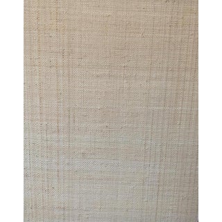 Phillip Jeffries Island Raffia Malta White Wallpaper For Sale