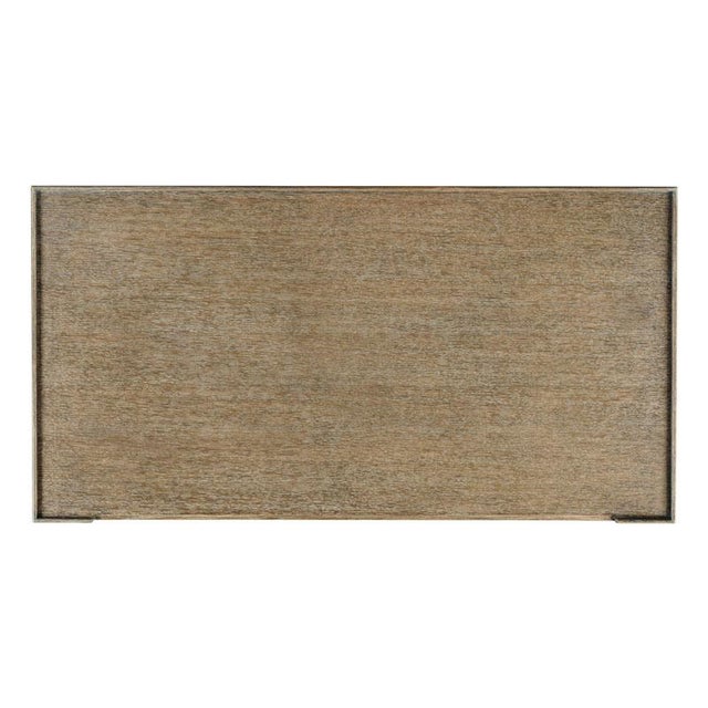 Designed in the spirit of 19th Century French originals, this wonderful table has a rectangular oak galleried top over...