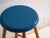 Vintage Wooden Stool with Round Seat, Central Europe, 1950 For Sale - Image 3 of 9