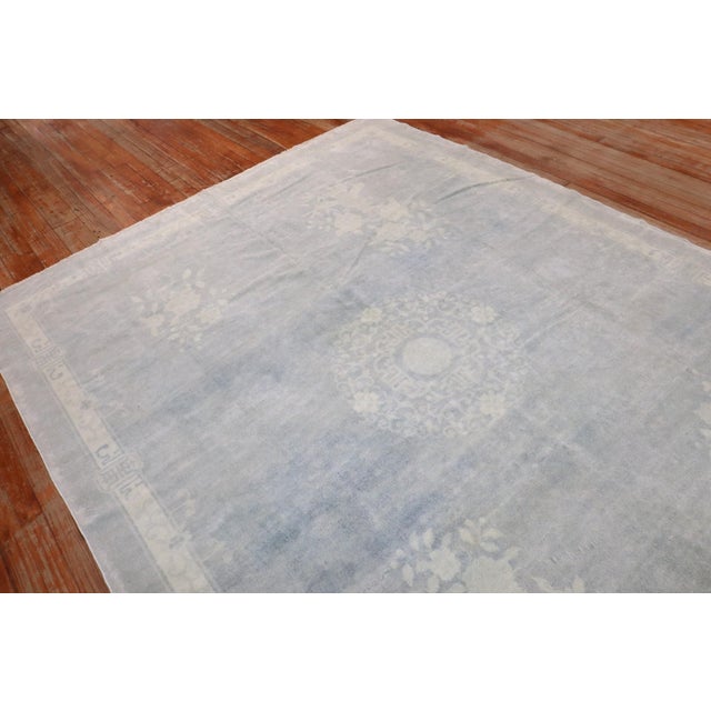 Light Blue Chinese Rug no. j3217 For Sale - Image 11 of 11