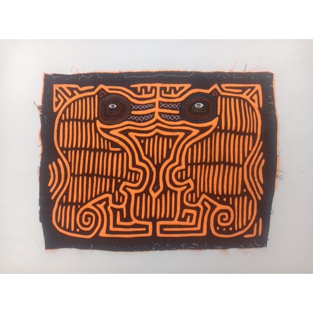 Mola Fabric by Cuna Indians from San Blas Island, Panama, 1970s For Sale - Image 3 of 3