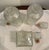 Vintage Mid Century Modern Collection of 3 Diamond Point Glass Liquor Decanters For Sale - Image 4 of 5