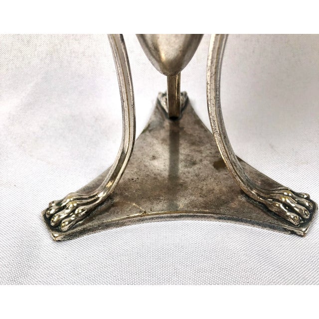 Antique Art Noveau Silver Urns - a Pair For Sale - Image 4 of 12