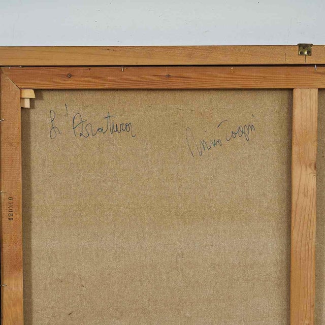 Nino Zagni, Rural Landscape, Painting on Canvas For Sale - Image 8 of 9