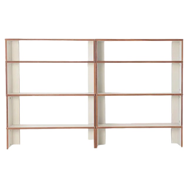 M 125 Shelves by Hans Gugelot for Bofinger, 1950s, Set of 2 For Sale