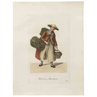 Christoph Suhr, Heidbooners, Brambessen, Etching, 1808 For Sale