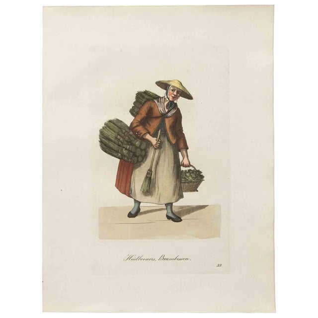 Christoph Suhr, Heidbooners, Brambessen, Etching, 1808 For Sale