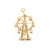 Antique Austrian 14k Gold Figural Ferris Wheel Charm for a Bracelet For Sale - Image 4 of 10