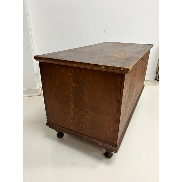 Early 20th Century Antique Pine Wood Blanket Chest Chairish