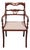 Vintage Antique Solid Mahogany Traditional Duncan Phyfe Style Dining Arm Chair For Sale