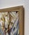 Contemporary Pure Gold by Sheri Farabaugh | Oil on Hardboard Painting of white flowers with green leaves For Sale - Image 3 of 3