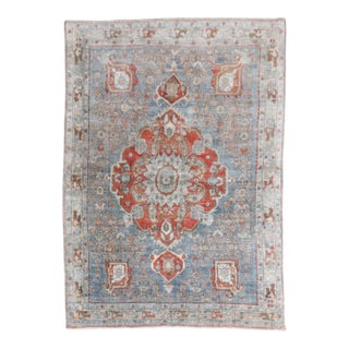Persian Antique Zabihi Collection Bidjar Accent Small Rug - 3'8" x 5'2" For Sale