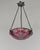 Charles Schneider - Le Verre Français A wonderful French art deco hanging fixture in wrought iron with a nice Schneider Le...