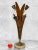 Mid-Century Modern Walnut Tulip Table Lamp with Crushed Coral Base, c.1960's - Timeless Lines and Nicely Designed - Pairs...