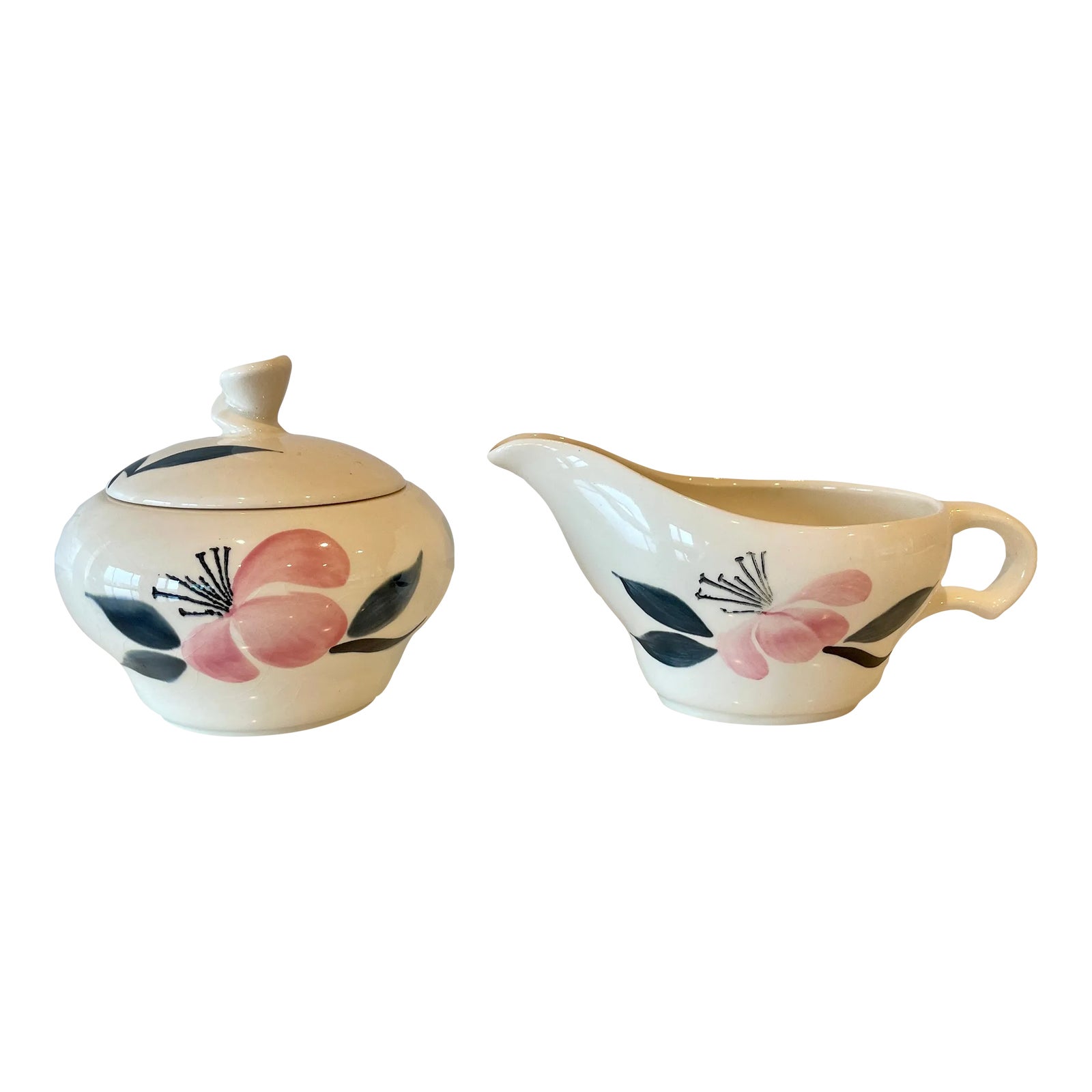 Bol à  Soupe Vintage Stetson – Porcelaine Fleurie Dorée 22kt
