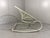 Rocking chair AXVALL by Niels Gammelgaard for the Ikea PS Collection 1999, Sweden (marked). White steel frame with thick...