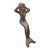 Small Mermaid Cast Iron Shelf Sitter Statue Figure For Sale