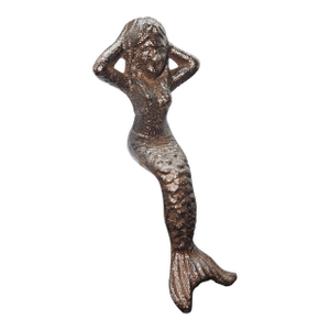 Small Mermaid Cast Iron Shelf Sitter Statue Figure
