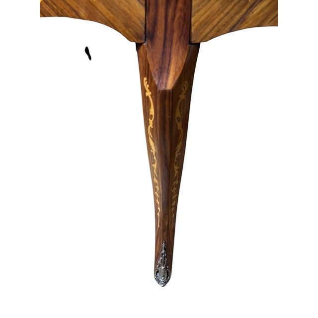 Mid Century Inlaid Italian Oval Coffee Table For Sale - Image 10 of 10