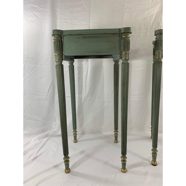 Sheraton Style Biggs Furniture Company Side Tables A Pair Chairish