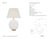 Julie Neill by Visual Comfort Signature Talia Medium Cordless Table Lamp in White Glass with Linen Shade Designer: Julie...