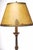 19th c. Giltwood and Painted Candle Lamp with custom Shade 47"H
