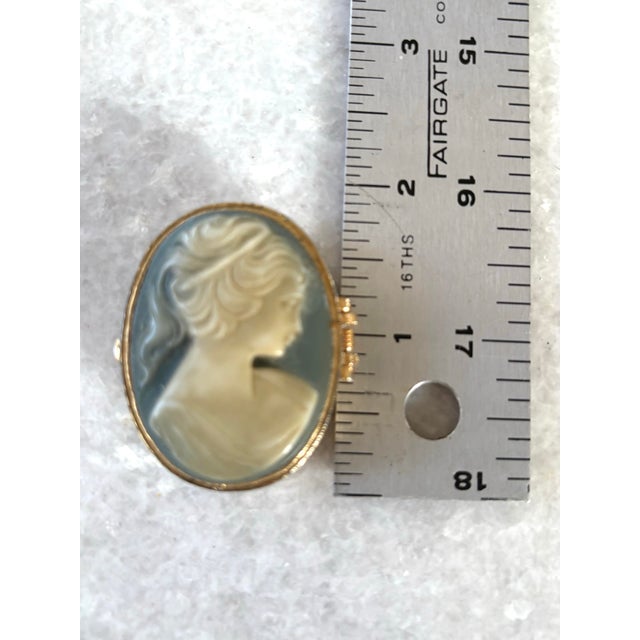 Figurative Cameo Pill Box For Sale - Image 3 of 5