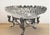 1. Elegant vintage cut crystal centerpiece bowl with ornate silverplate figural pedestal base featuring classical...