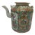 19th Century Antique Chinese Rose Medallion Tea Pot For Sale