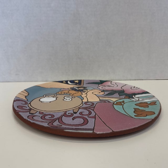 1980s Judy Miller Plate, 1987 For Sale - Image 5 of 7