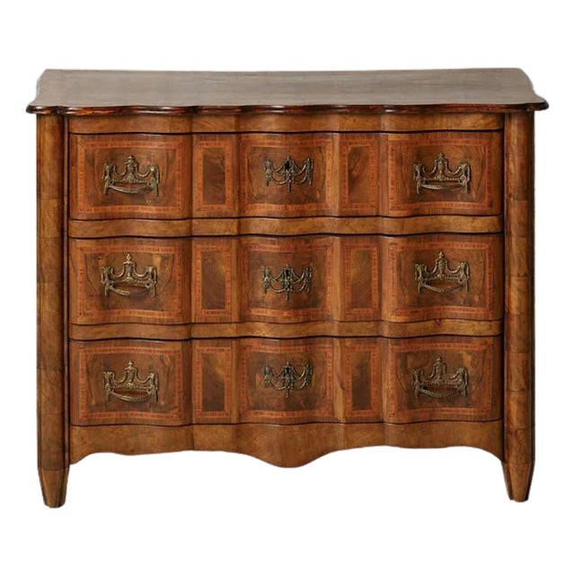 19th Century French Regency Style Oak Commode For Sale