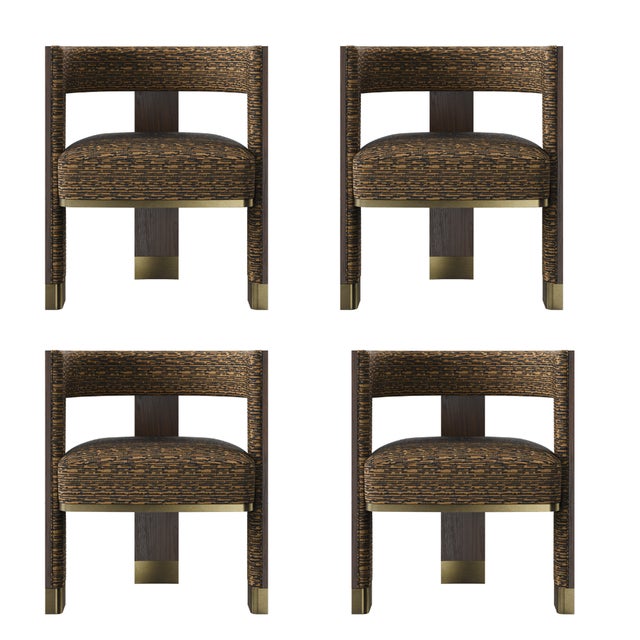 Brooklyn Dining Chairs by Porus Studio, Set of 4 For Sale - Image 14 of 14