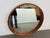2010s Cb2 Acacia Wood Round Wall Mirror For Sale - Image 5 of 12